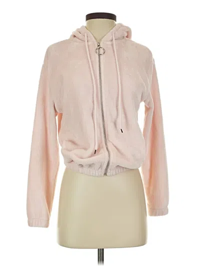 Pre-owned Assorted Brands Zip Up Hoodie In Pink