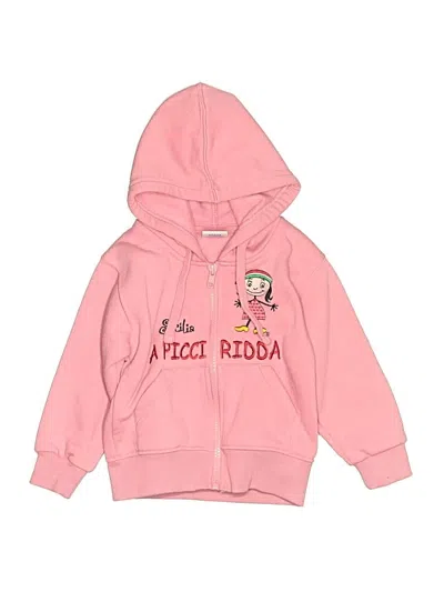 Pre-owned Assorted Brands Babies' Zip Up Hoodie In Pink
