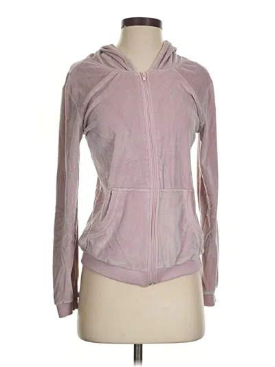 Pre-owned Assorted Brands Zip Up Hoodie In Pink