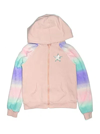 Pre-owned Assorted Brands Kids' Zip Up Hoodie In Pink