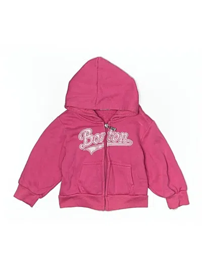 Pre-owned Assorted Brands Kids' Zip Up Hoodie In Pink