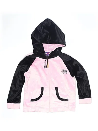 Pre-owned Assorted Brands Kids' Zip Up Hoodie In Pink