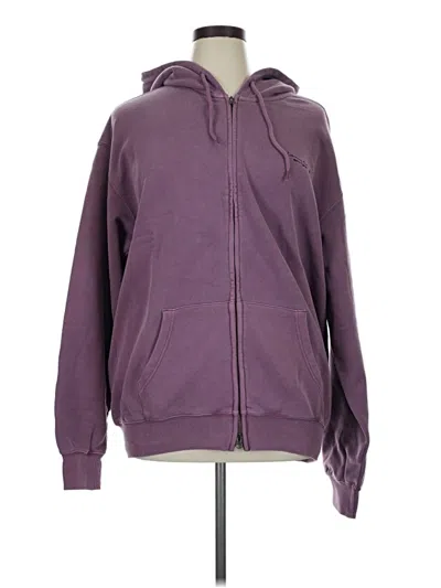Assorted Brands Zip Up Hoodie In Purple