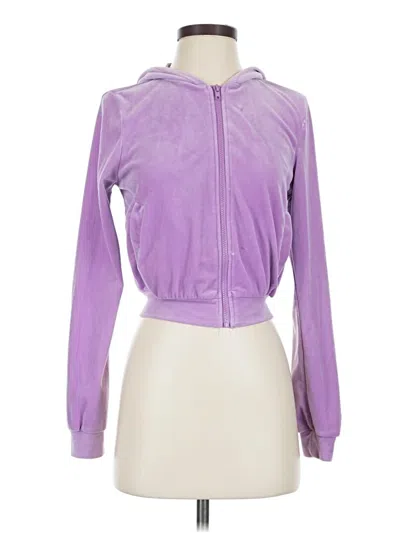 Pre-owned Assorted Brands Zip Up Hoodie In Purple