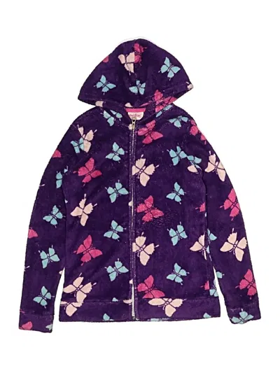 Pre-owned Assorted Brands Kids' Zip Up Hoodie In Purple