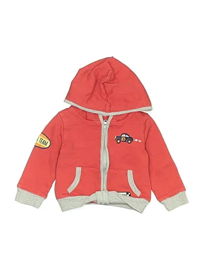 Pre-owned Assorted Brands Babies' Zip Up Hoodie In Red