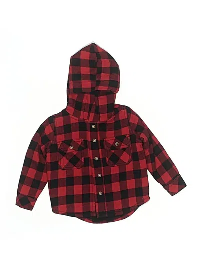 Pre-owned Assorted Brands Kids' Zip Up Hoodie In Red