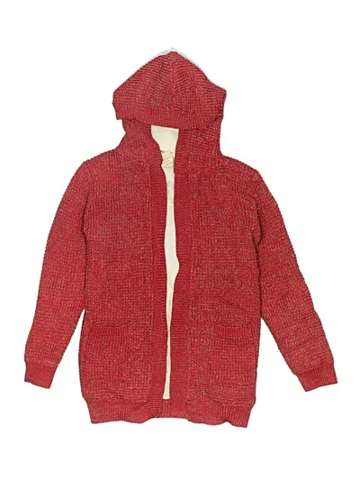 Pre-owned Assorted Brands Kids' Zip Up Hoodie In Red