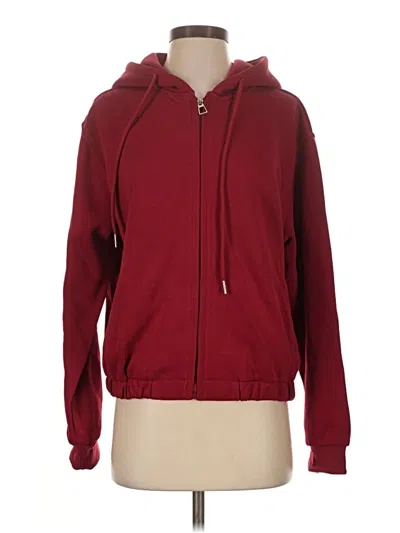 Assorted Brands Zip Up Hoodie In Red