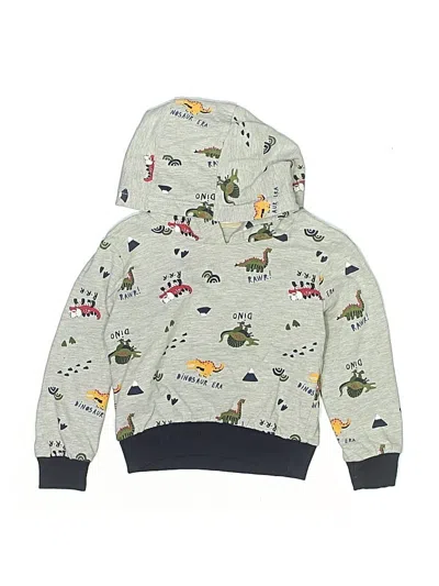 Pre-owned Assorted Brands Kids' Zip Up Hoodie In Silver