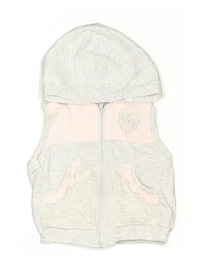 Pre-owned Assorted Brands Babies' Zip Up Hoodie In Silver