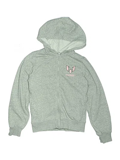 Pre-owned Assorted Brands Kids' Zip Up Hoodie In Silver