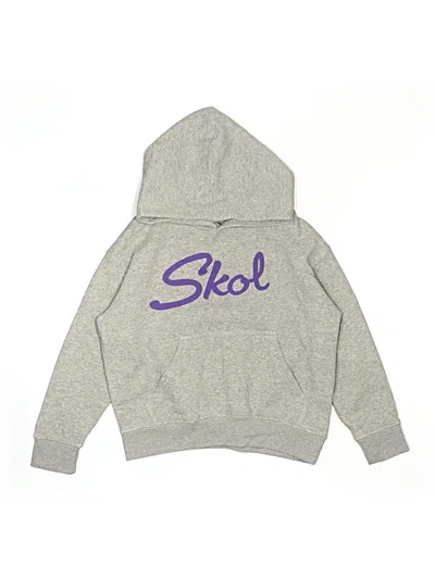 Pre-owned Assorted Brands Kids' Zip Up Hoodie In Silver