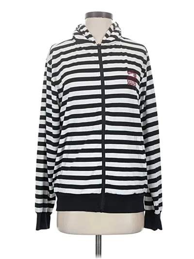 Pre-owned Assorted Brands Zip Up Hoodie In Silver