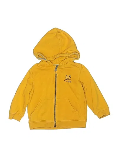 Pre-owned Assorted Brands Kids' Zip Up Hoodie In Yellow