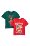 Assorted Kids' Grinch  2-pack Graphic T-shirts In Multi