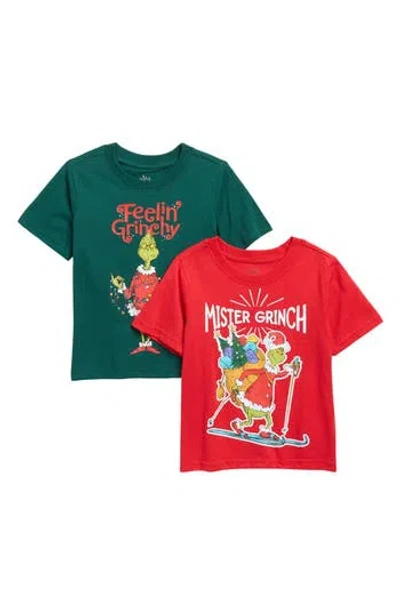 Assorted Kids' Grinch  2-pack Graphic T-shirts In Multi