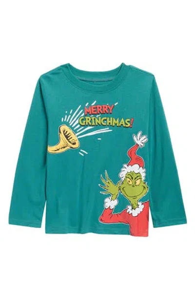 Assorted Kids' Grinch Cotton Blend Graphic T-shirt In Green