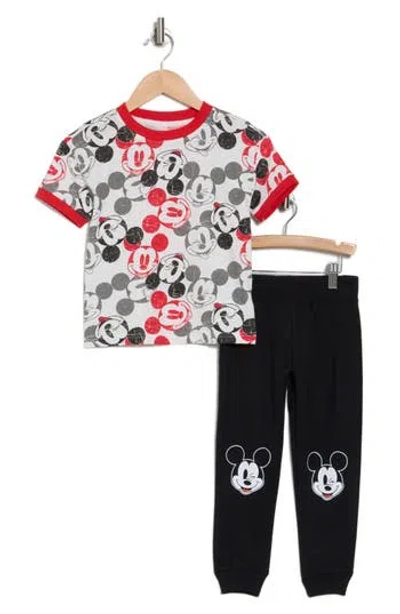 Assorted Kids' Mickey Mouse Jogger Set In Off White