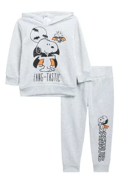 Assorted Kids' Peanuts Halloween Hoodie & Joggers In Gray