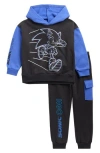 Assorted Kids' Sonic Fleece Hoodie & Joggers Set In Multi