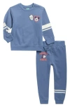 Assorted Mickey & Donald Sweater & Pants Set In Blue