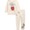 Assorted Peanuts® Xmas Fleece Hoodie & Joggers Set In White