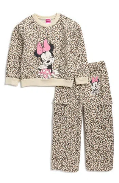 ASSORTED ASSORTED X DISNEY® KIDS' MINNIE MOUSE ANIMAL SWEATSHIRT & CARGO PANTS SET