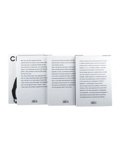 Pre-owned Assouline 3-piece Chanel Book Box Set In Black