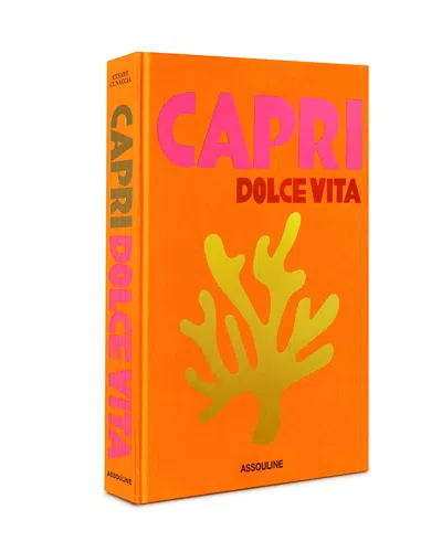 Assouline Capri Dolce Vita Coffee Table Book In Orange