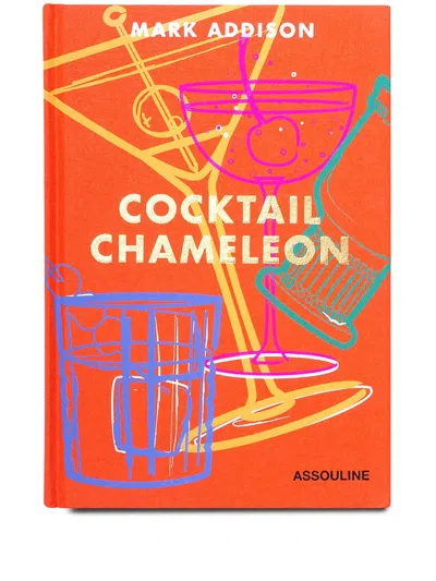 Assouline Cocktail Chameleon Book In Orange
