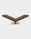 Assouline Walnut-leather Ultimate Collector Bookstand