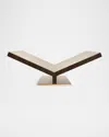 Assouline Collector Ultimate Leather Bookstand In Brown