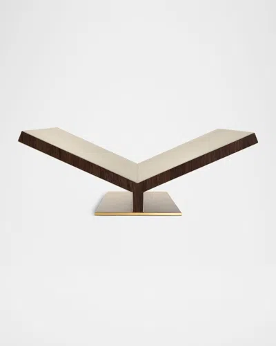 Assouline Collector Ultimate Leather Bookstand In Brown