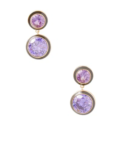 Assouline Cubic Zirconia And Enamel Earrings In Multi