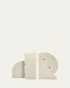 Assouline Library Objects Cubist Left Bookend In Neutral