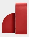 Assouline Cubist L Red Leather Bookend
