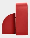 Assouline Cubist L Red Leather Bookend