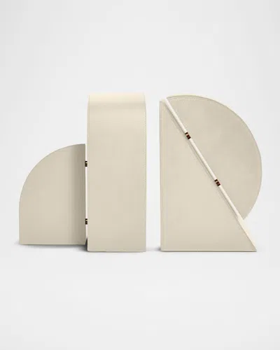 ASSOULINE CUBIST R LEATHER BOOKEND