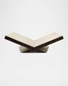 Assouline Culture Classic Leather Bookstand In Brown