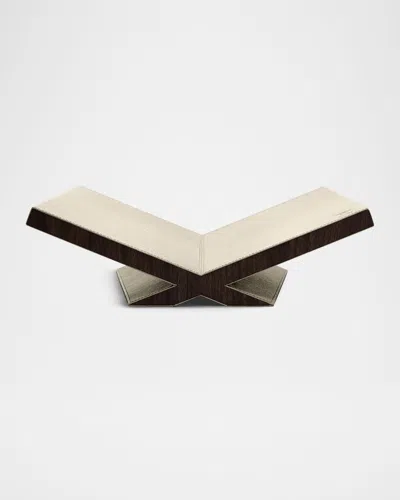 Assouline Culture Classic Leather Bookstand In Brown