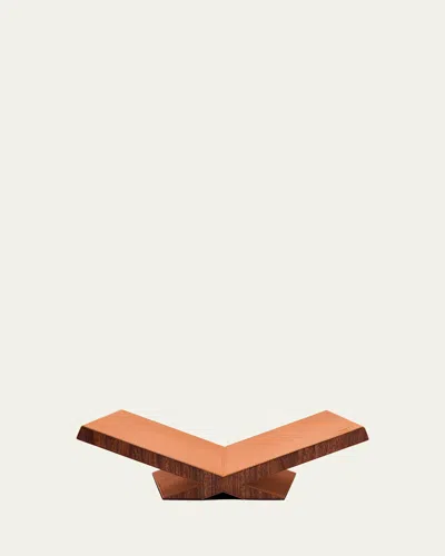 Assouline Culture Classic Leather Bookstand In Brown