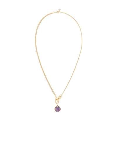 Assouline Gold-tone And Cubic Zirconia Necklace In Multi