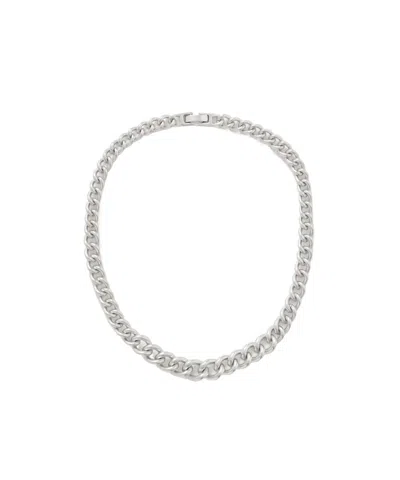 Assouline Graduated Link Silvertone Necklace