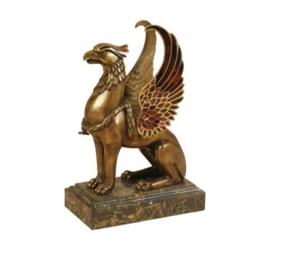 Assouline Griffin Sculpture In Brown