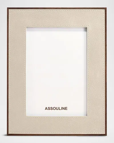 Assouline Heritage Leather Frame, 5" X 7" In Multi