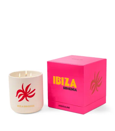 Assouline Ibiza Bohemia Travel From Home Xl Scented Candle In White