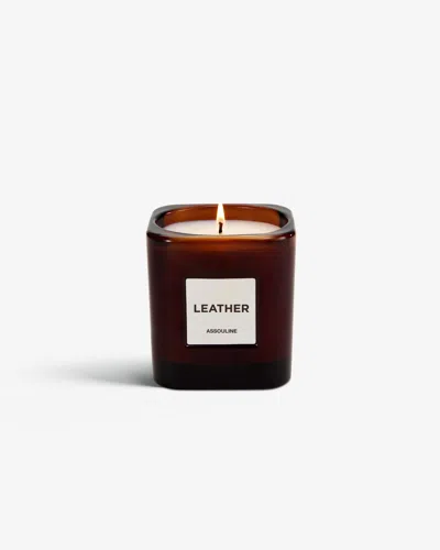 ASSOULINE LIBRARY CANDLE - LEATHER