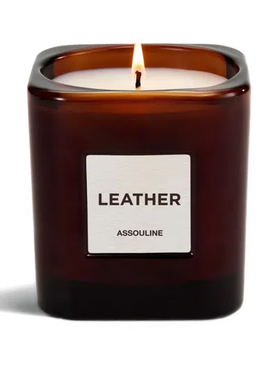 ASSOULINE LIBRARY LEATHER SCENTED CANDLE (260G)