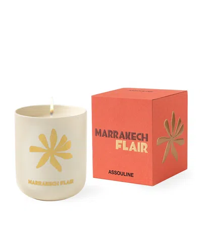 Assouline Travel From Home Marrakech Flair Scented Candle In Neutral